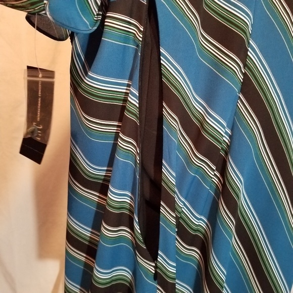 NWT INC Shiny stripe Sheath dress - Picture 6 of 7